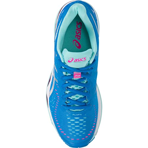 ASICS Women's Gel-Kayano 23 Running Shoe, Diva Blue/Silver/Aqua Splash, 6 M US