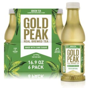 gold peak sweetened green iced tea drink, 16.9 fl oz, 6 pack