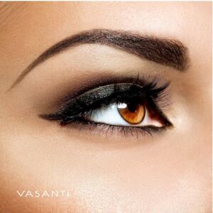 VASANTI Kajal Waterline Eyeliner Pencil - Long-lasting, Waterproof, Smudge-proof, Safe for Sensitive Eyes, Waterline Eye Liner - Opthalmologist Approved and Tested (Intense Black)