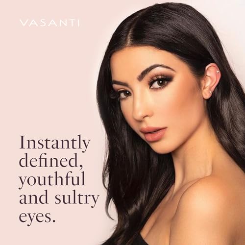 VASANTI Kajal Waterline Eyeliner Pencil - Long-lasting, Waterproof, Smudge-proof, Safe for Sensitive Eyes, Waterline Eye Liner - Opthalmologist Approved and Tested (Intense Black)