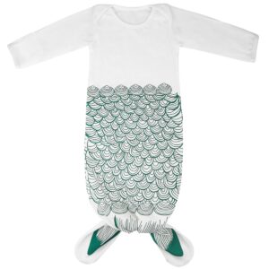 newborn gowns long sleeves baby sleep bag mermaid newborn clothes baby wearable blanket newborn gift for girls boys