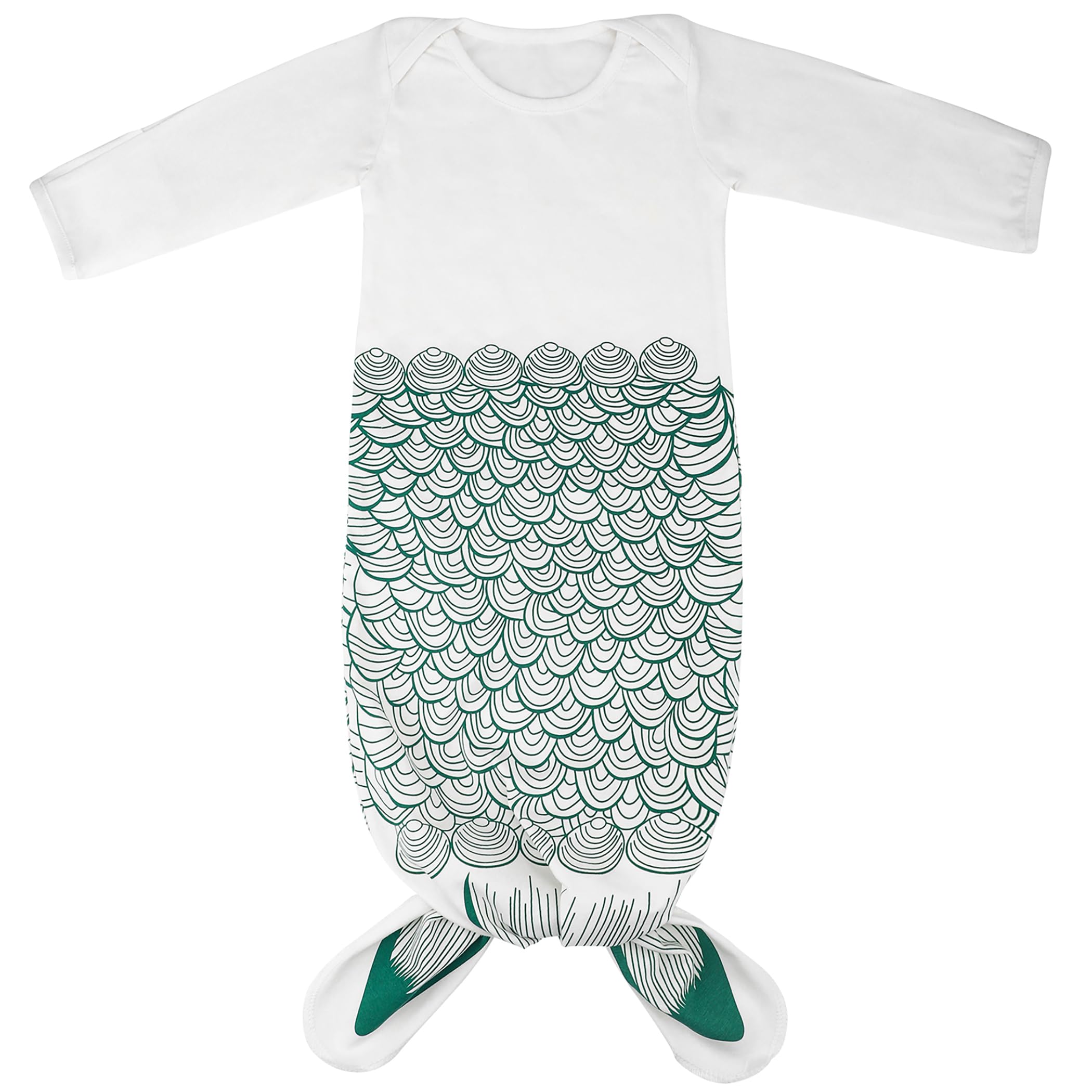 Newborn Gowns Long Sleeves Baby Sleep Bag Mermaid Newborn Clothes Baby Wearable Blanket Newborn Gift for Girls Boys