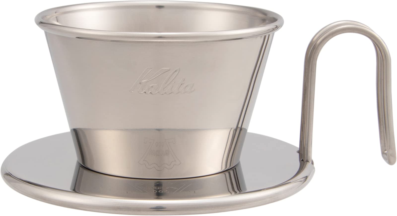 Kalita WDS-155#04103 Wave Series Coffee Dripper, Stainless Steel, For 1-2 People, TSUBAME & Kalita WDS-155