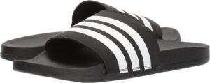 adidas men's adilette comfort slides sandals, core black, 11