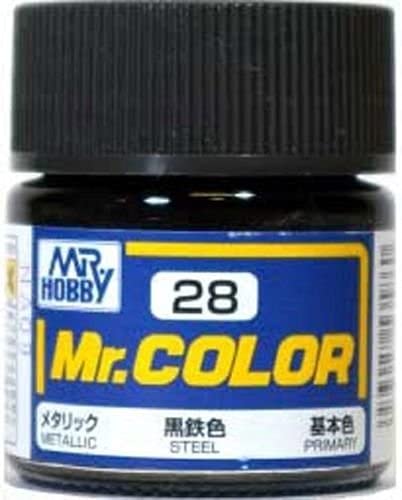 Toys 4 U 7777 MR Hobby Color C28 Steel Paint 10ML for Plastic Model Kit /Item# R6SG5EB-48Q25828