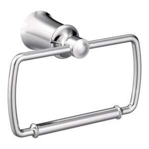 moen yb2186ch dartmoor decorative hand towel holder, 1 count (pack of 1), chrome