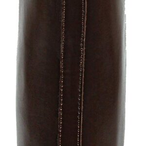 Hispar Women Ladies GRANDUER Pull On Leather English Field Boots Horse Back Riding Equestrian - Brown 7 WIDE CALF