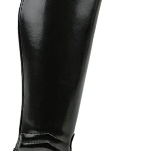 Hispar Women Ladies Elegant Dress Dressage Boots with Zipper Riding English Equestrian - Black 9.5 Plus Calf