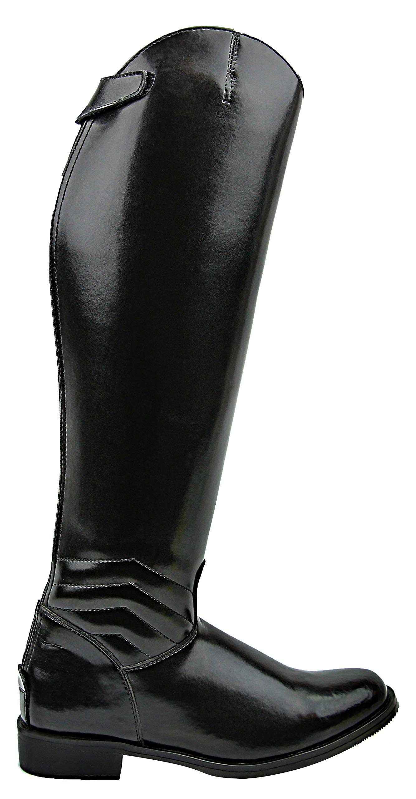 Hispar Women Ladies Elegant Dress Dressage Boots with Zipper Riding English Equestrian - Black 9.5 Plus Calf