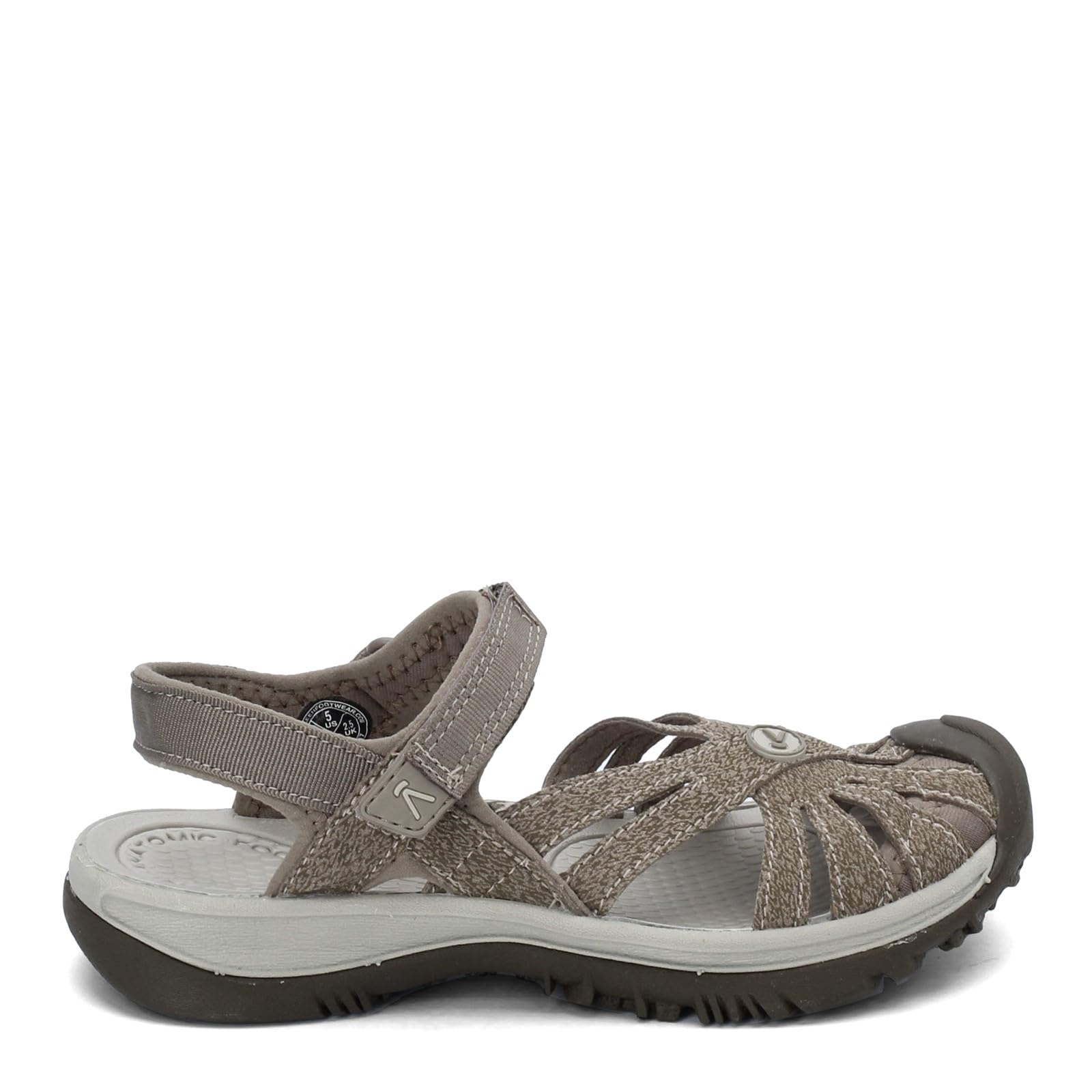 KEEN Women's Rose Casual Closed Toe Sandals, Brindle/Shitake, 9