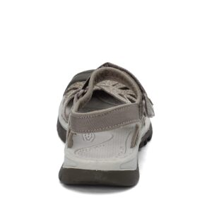 KEEN Women's Rose Casual Closed Toe Sandals, Brindle/Shitake, 9