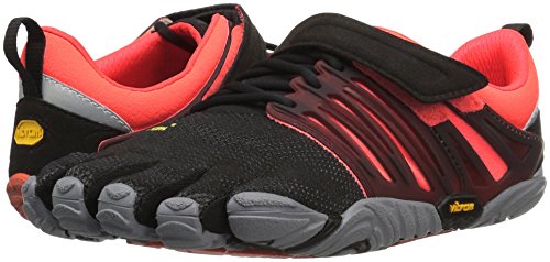 Vibram Women's V-Train Cross-Trainer Shoe, Black/Coral/Grey, 36 EU/6 M US