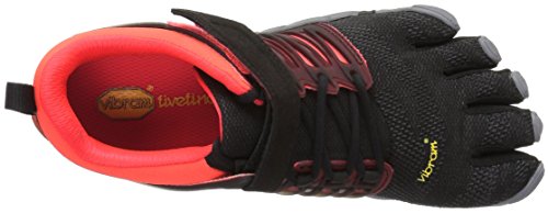 Vibram Women's V-Train Cross-Trainer Shoe, Black/Coral/Grey, 36 EU/6 M US