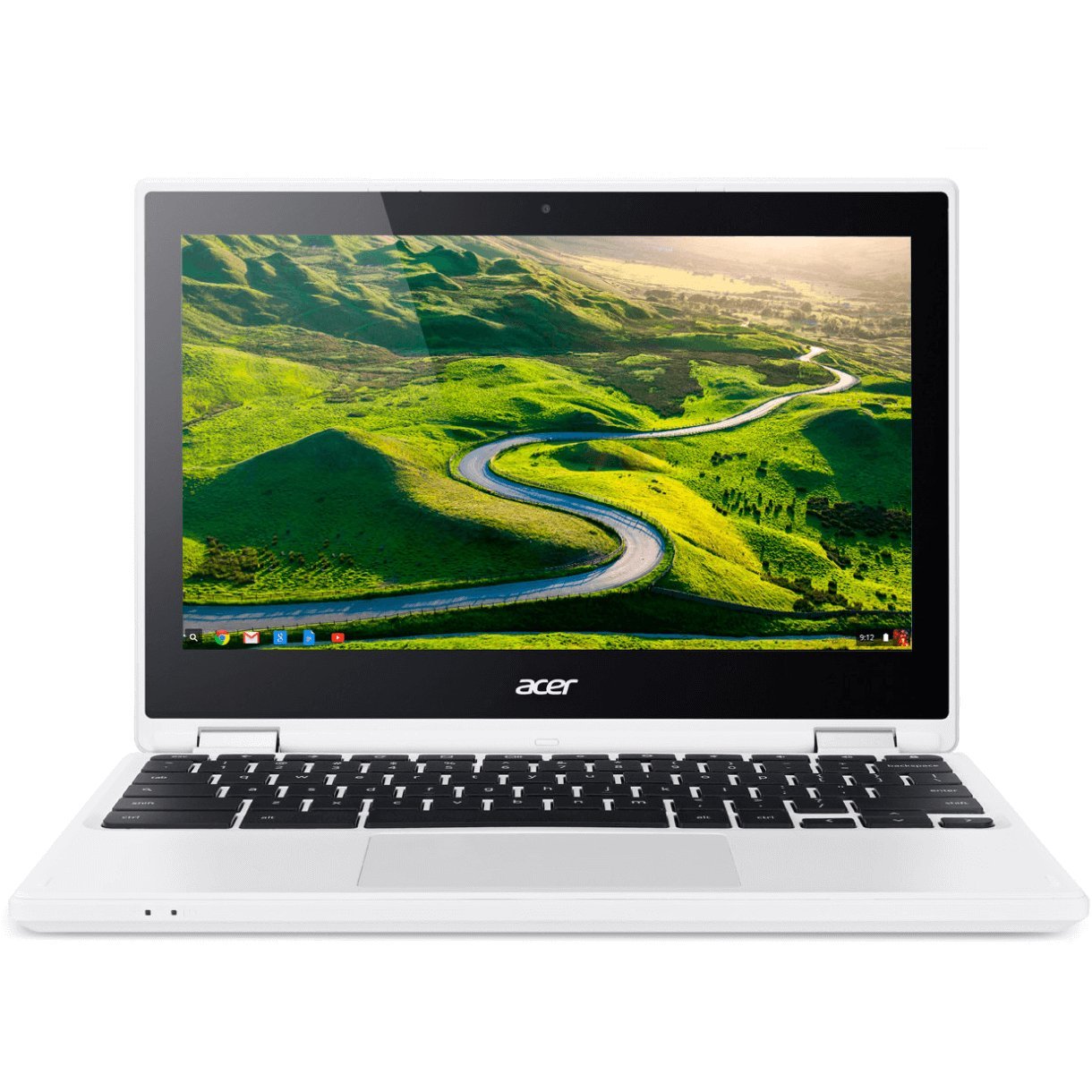 Acer - R 11 CB5-132T-C8ZW 2-in-1 11.6" Touch-Screen Chromebook - Intel Celeron - 4GB Memory - 16GB eMMC Flash Memory - White