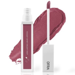 ofra cosmetics charmed - long lasting liquid lipstick lightweight velvet matte lip makeup with vitamin a & antioxidants - lasts up to 5 hours - vegan formula - 8g tube