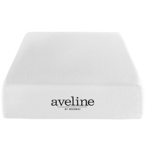 Modway Aveline Gel Infused Memory Mattress with CertiPUR-US Certified Foam, Twin, White