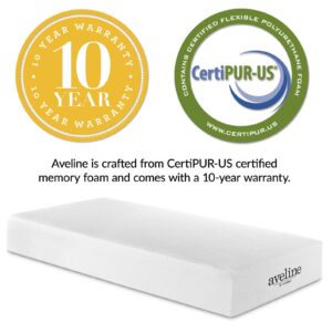 Modway Aveline Gel Infused Memory Mattress with CertiPUR-US Certified Foam, Twin, White