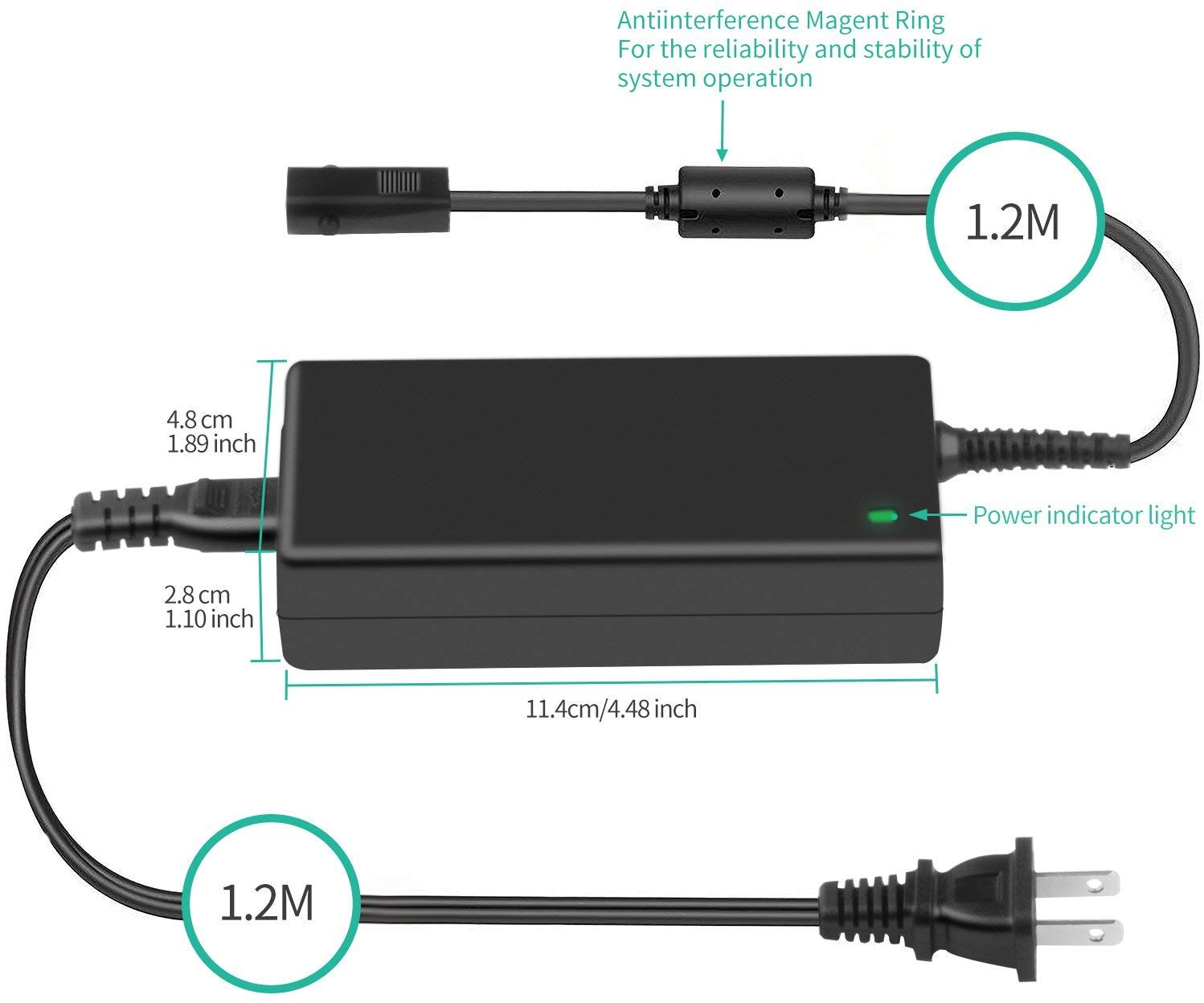 HKY Universal Lift Chair or Power Recliner Ac Dc Adapter Fit All Recliners, Lift Chair, Recliner Sofa, Recliner Couch,29v 2a Southern Motion FS2900-2000 P/N: SPS-2A29VDC-03-WM-SM mc140-power Cord