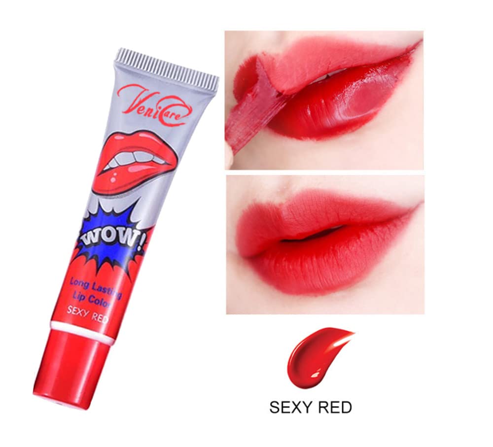 VeniCare 6 Colors Tattoo Magic Color Peel Off Mask Tint Long Lasting Waterproof Lip Gloss