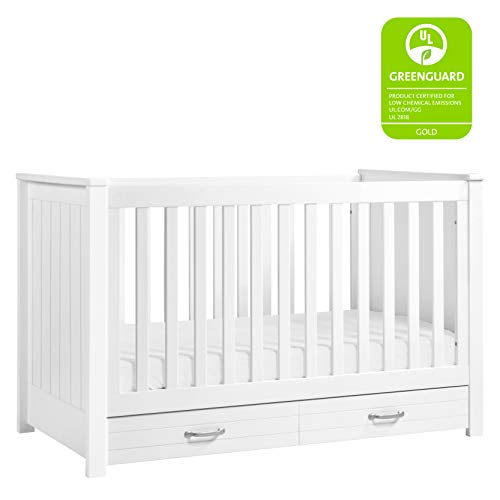 DaVinci Asher 3-in-1 Convertible Crib in White, Greenguard Gold Certified