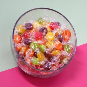 Fruit Flavored Hard Candy - Classic Hard Candy - 4 LB Bulk Candy - Assorted Fruit Flavored Candy - Individually Wrapped Bulk Candies