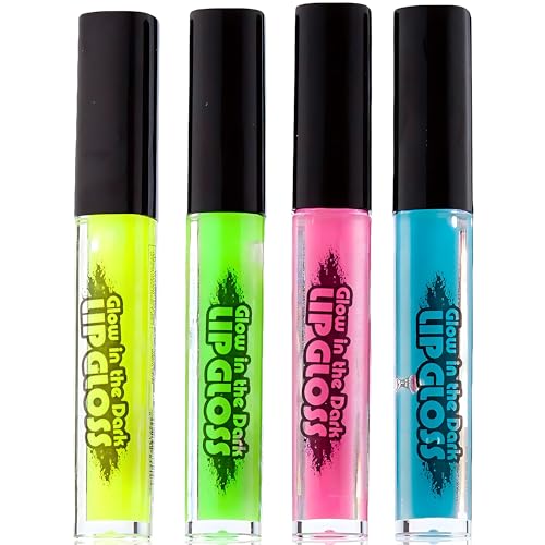 Rhode Island Novelty Assorted Color Glow In The Dark Lip Gloss (4)