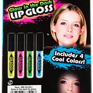 Rhode Island Novelty Assorted Color Glow In The Dark Lip Gloss (4)