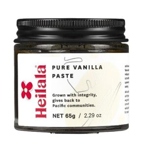 heilala - pure vanilla bean paste - hand-selected & ethically sourced bourbon vanilla - gluten free - 65g