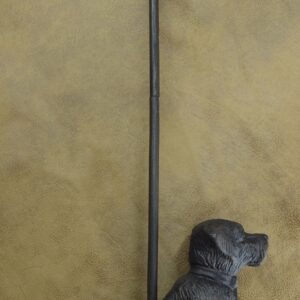 LuLu Decor, Cast Iron Decorative Dog Door Stopper with Rod, Door Stop with Handle (with Rod)