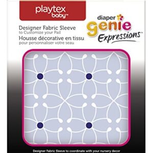 Playtex Diaper Genie Expressions Diaper Pail Fabric Sleeve, Blue Tile