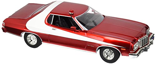 Greenlight Artisan Starsky & Hutch Ford Gran Torino Vehicle (1:18 Scale), Red Chrome