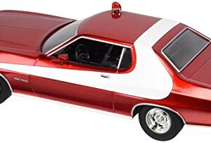 Greenlight Artisan Starsky & Hutch Ford Gran Torino Vehicle (1:18 Scale), Red Chrome