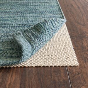 rugpadusa - super-lock natural - 8'x10' - 1/8" thick - natural rubber - gripping open weave rug pad - more durable than pvc alternatives, safe for all floor types