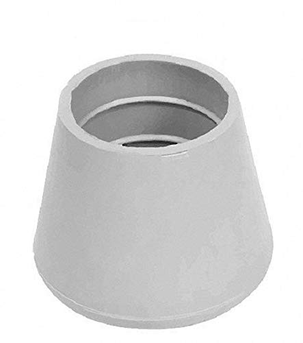 Vico Marine - TPE Rubber Gray Crutch Tips - Won't Scuff Floors - 7/8" - 5 Pack