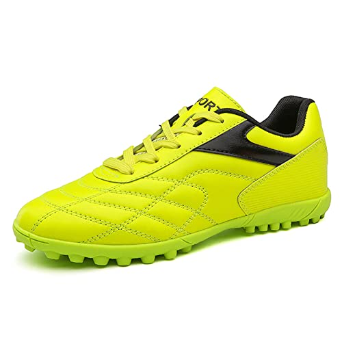 LEADER SHOW Women's Performance Turf Soccer Shoe Outdoor Athletic Football Cleats Shoes (8.5, Green)