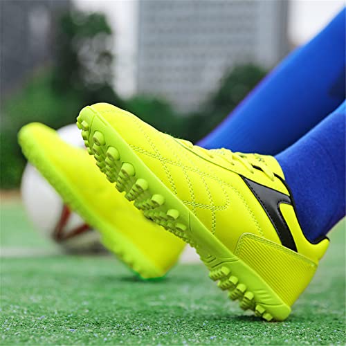 LEADER SHOW Women's Performance Turf Soccer Shoe Outdoor Athletic Football Cleats Shoes (8.5, Green)