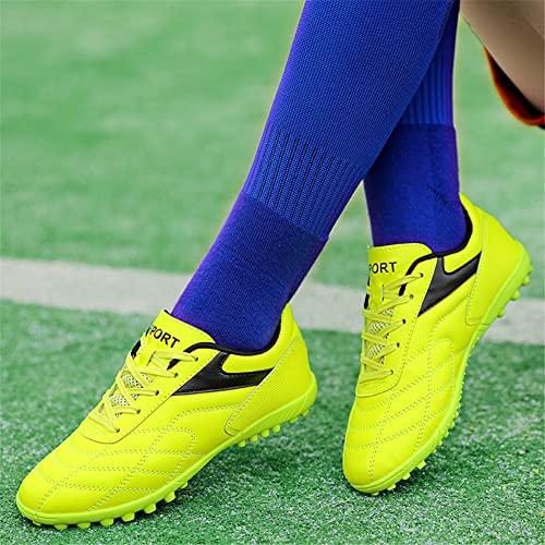 LEADER SHOW Women's Performance Turf Soccer Shoe Outdoor Athletic Football Cleats Shoes (8.5, Green)