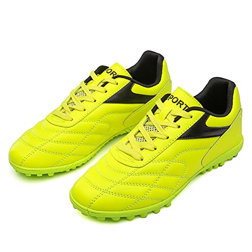 LEADER SHOW Women's Performance Turf Soccer Shoe Outdoor Athletic Football Cleats Shoes (8.5, Green)