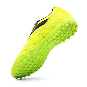 LEADER SHOW Women's Performance Turf Soccer Shoe Outdoor Athletic Football Cleats Shoes (8.5, Green)