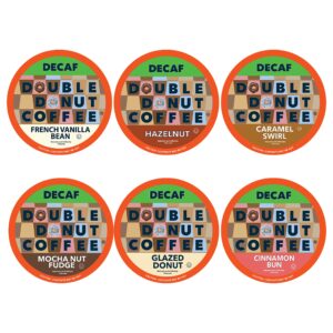 double donut decaf medium roast coffee pods variety pack - 24 count