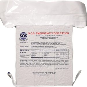 S.O.S. Rations Emergency 3600 Calorie Food Bar (Cinnamon + Coconut, 2 Pack)