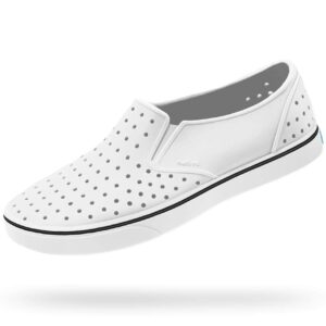 Native Shoes, Miles, Adult Shoe, Shell White/Shell White, 10 M US Women/8 M US Men