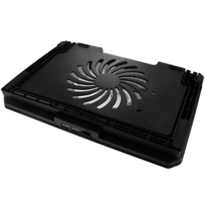 AABCOOLING NC74 - Laptop Cooling Tray with 125mm Fan, Adjustable Tilt and Blue Backlight, Laptop Fan Cooling Pad, PS4 Cooling Pad, Laptop Cooler Stand, Silent Laptop Cooler