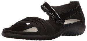 naot women's papaki sandal black patent lthr combo 5-5.5 m us