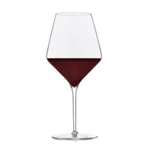 libbey signature red wine glasses set of 4, seamless 24 oz wine glasses for cabernet, merlot, and more, stemmed wine glasses for all occasions