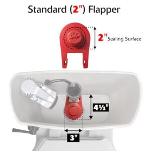 Korky 818MP QuietFILL® Platinum Universal Toilet Fill Valve & 2" Toilet Flapper Kit