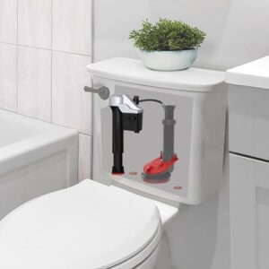 Korky 818MP QuietFILL® Platinum Universal Toilet Fill Valve & 2" Toilet Flapper Kit