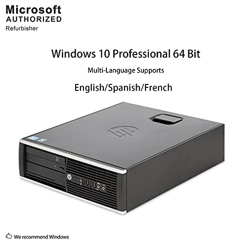 HP 6305 Pro Desktop PC - AMD Athlon A4-5300B 3.4GHz 8GB 250GB DVD Windows 10 Professional (Renewed)