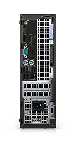 Dell HNHKX OptiPlex 7040 SFF Small Desktop (Intel Core i7-6700, 16GB 2133MHz DDR4 RAM, 256G SSD, Windows 10 Pro, Black)