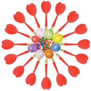 Gamie Dart Balloon Game Jumbo Fun Set includes 144 dart Balloons and 11 Plastic Darts with Copper Tips, Exciting Outdoor Game for Children and Adults, Best Carnival, Birthday Party and Backyard Fun